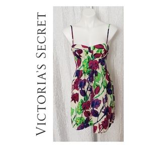 Victoria's Secret Floral Corset Dress Sz 2 NWOT
